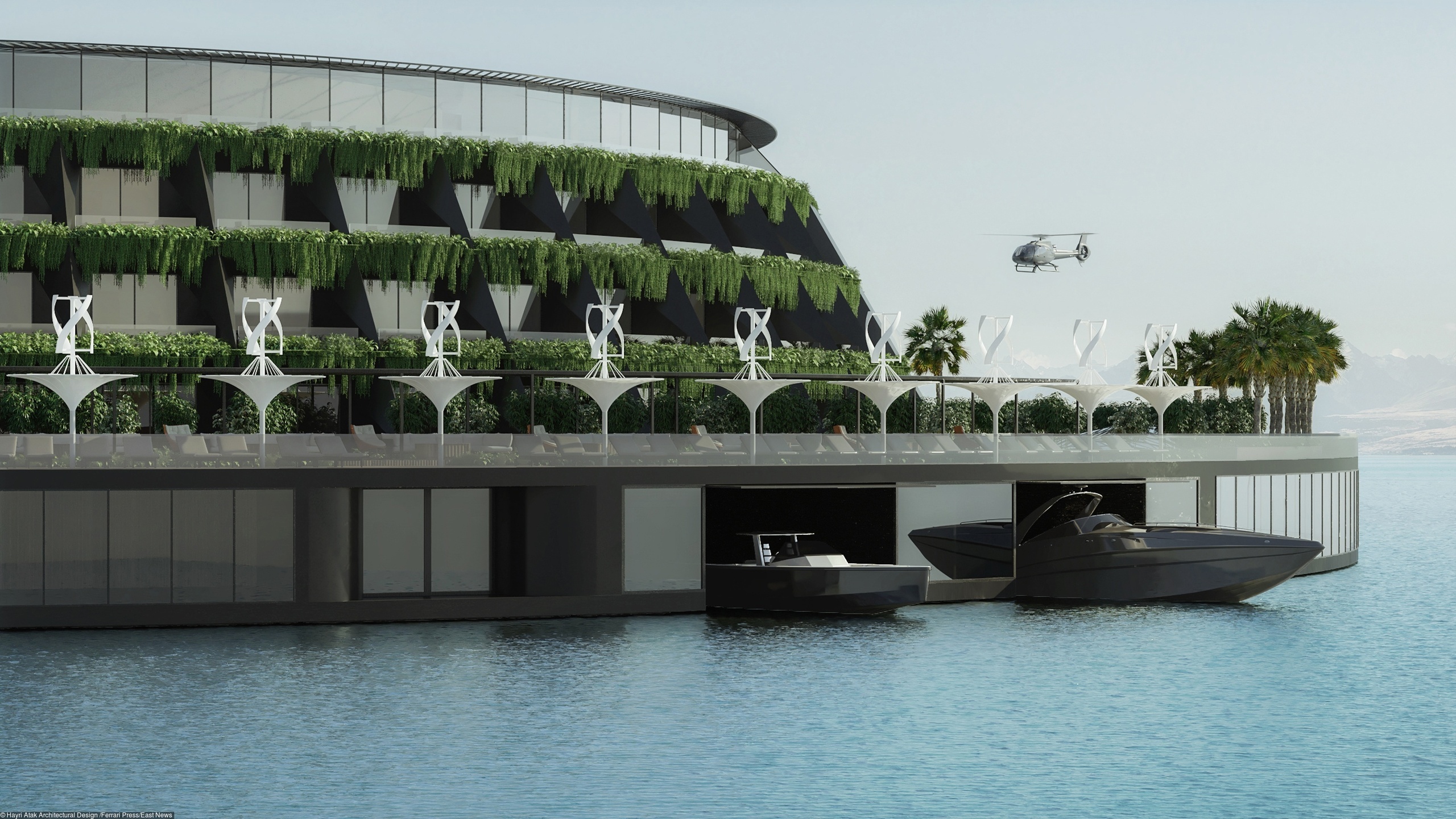 Здания на воде. Плавучий эко отель. Eco-Floating Hotel Qatar. Плавучий 5-звездочный эко-отель в Катаре. Плавучий отель на воде.